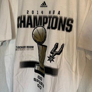 2014 Spurs NBA Champions shirt locker room edition L